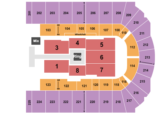 War Memorial Arena WWE Seating Chart